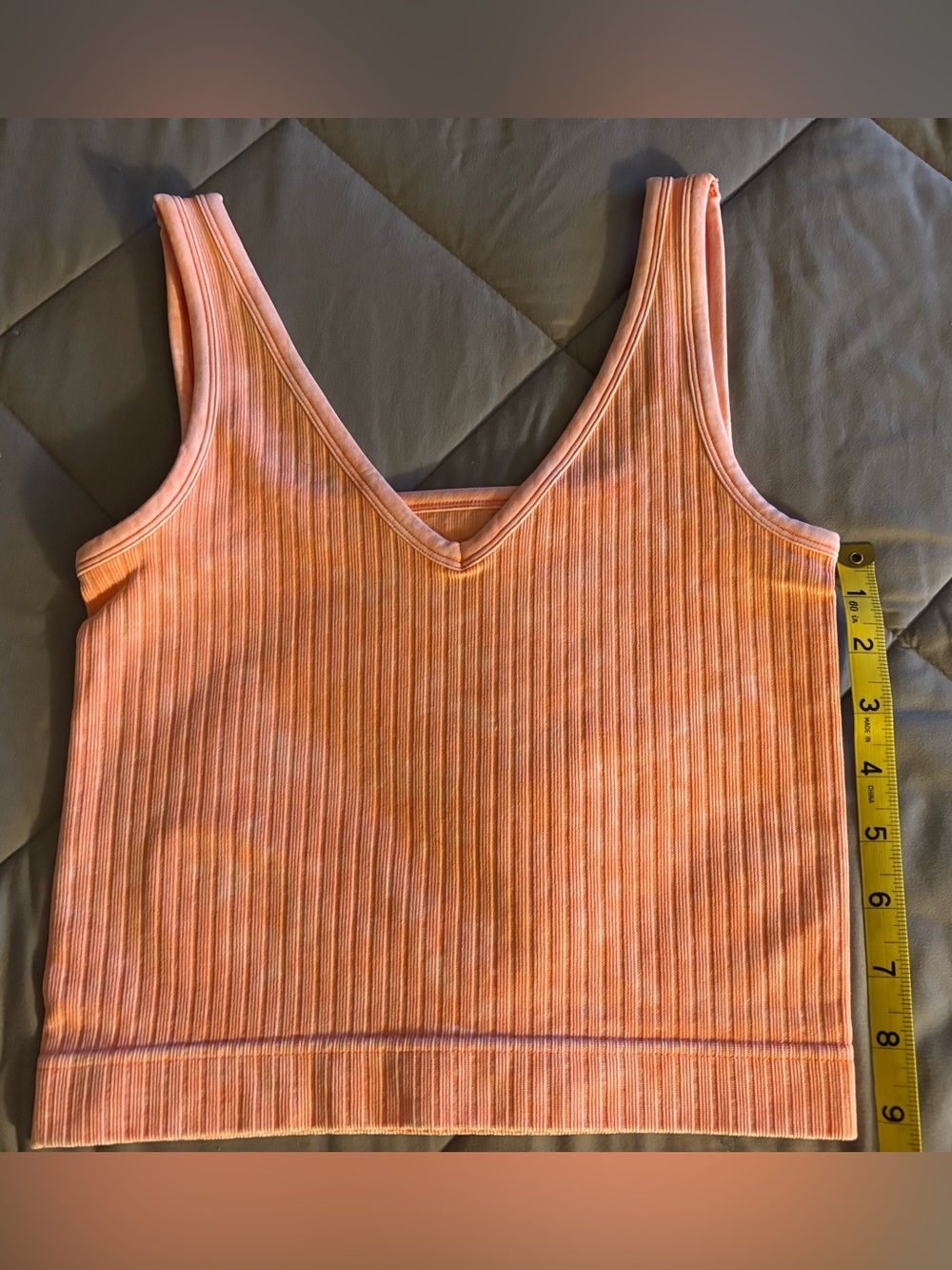 Zenana Washed Ribbed Cropped Tank Top in S/M & L/XL